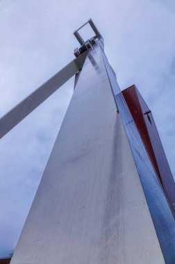 Herten, Almanya 'da tarihi bir kömür madeninin modern iskeleti