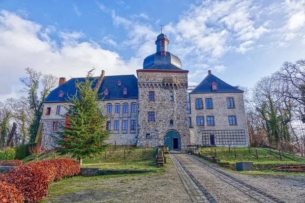 Storico Castello Sulla Collina Liedberg Vicino Korschenbroich — Foto Stock