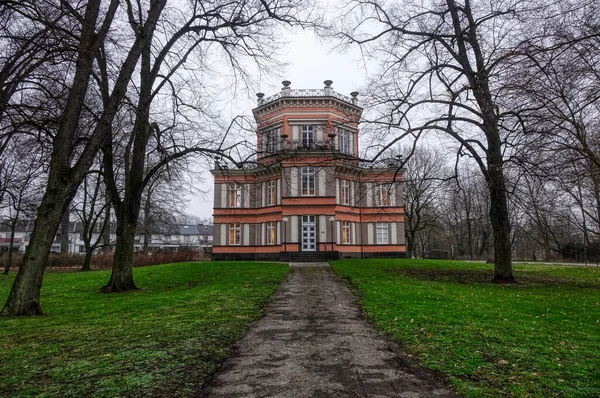 Castel Istoric Frumos Parcul Din Krefeld Linn — Fotografie, imagine de stoc