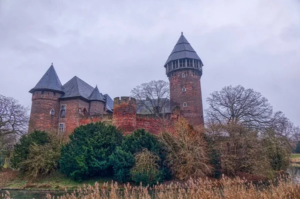 Vista Castillo Histórico Krefeld Linn —  Fotos de Stock