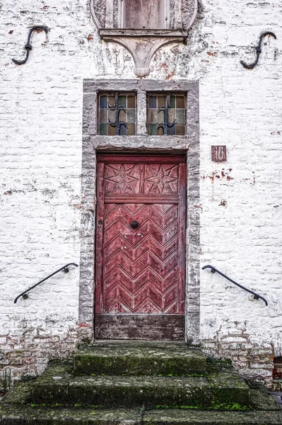 Porta Velha Bonita Centro Histórico Bedburg Kaster — Fotografia de Stock