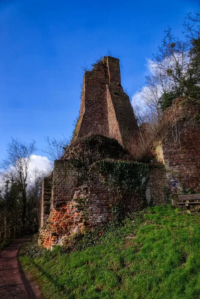 Ruina Histórica Del Castillo Cerca Del Casco Antiguo Bedburg Kaster — Foto de Stock