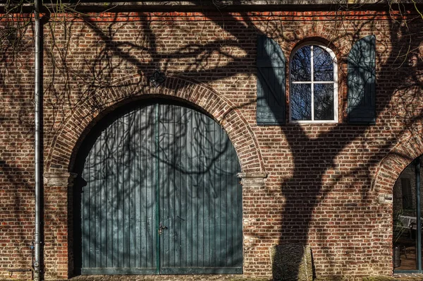 Porte Façade Château Historique Bergheim Paffendorf — Photo