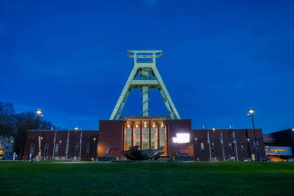 Nocne Muzeum Górnictwa Bochum — Zdjęcie stockowe