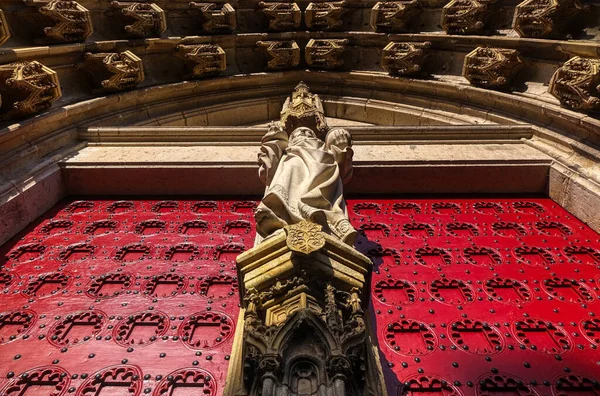 Xanten一座历史大教堂的大门 — 图库照片