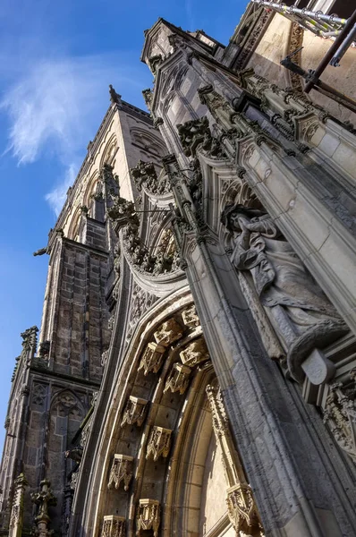 Facciata Una Cattedrale Storica Xanten — Foto Stock