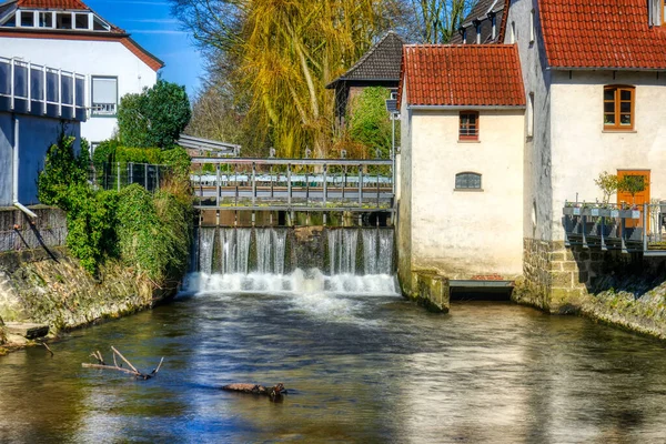Weir Historische Dorpsmolen Borken — Stockfoto