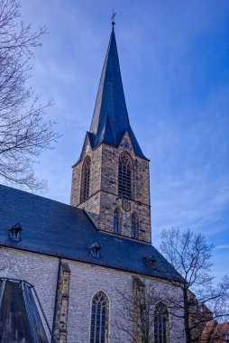 Werne 'ün eski merkezindeki tarihi kilise