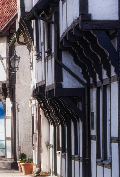 Façades Historiques Dans Vieille Ville Werne — Photo