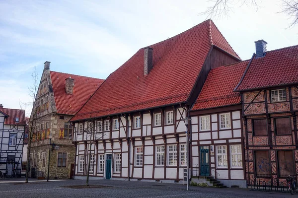 Τόπος Ιστορικά Κτίρια Στο Παλιό Κέντρο Της Werne — Φωτογραφία Αρχείου