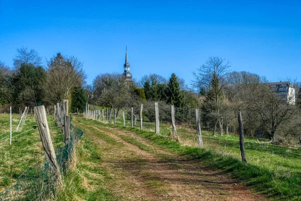 Caminho Paisagem Vale Kaltenbachtal Perto Wuppertal Cronenberg — Fotografia de Stock