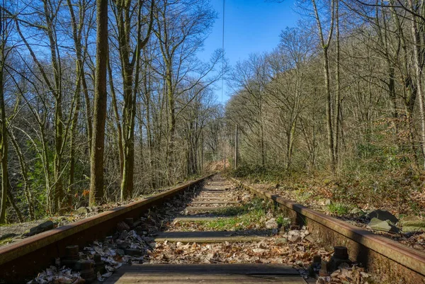 Tram Track Kaltenbachtal Valley — Stock Photo, Image