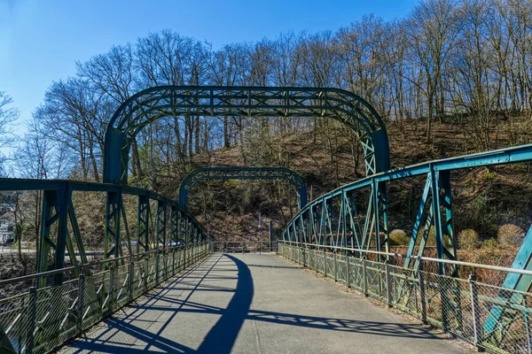 Ponte Histórica Kohlfurth Perto Wuppertal — Fotografia de Stock