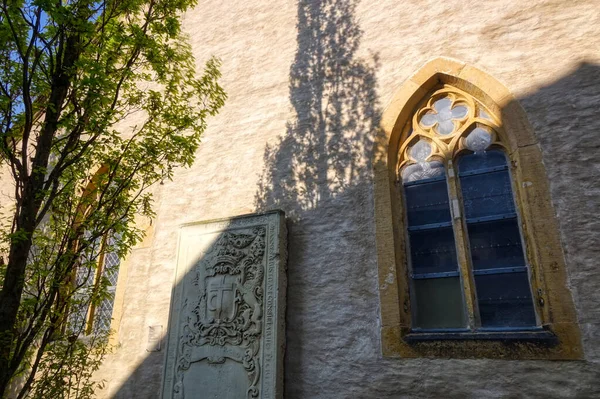 Historisk Kyrka Med Gravplattor Rheda Wiedenbrck — Stockfoto