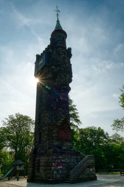 Историческая Башня Парке Холме Кайзерхе Вуппертале — стоковое фото