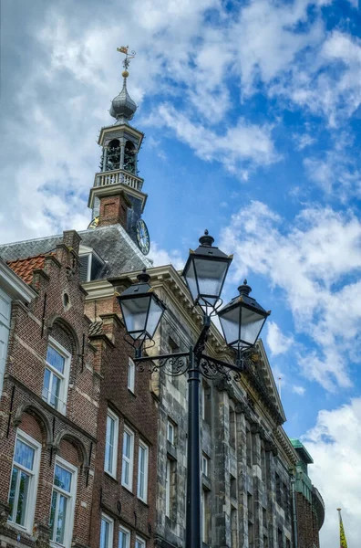 Historisch Stadhuis Lantaarn Markt Shertogenbosch — Stockfoto