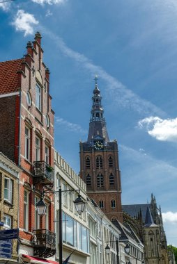 Hertogenbosch 'taki tarihi merkez ve gotik katedral