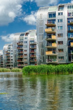 Hollanda 'daki Hertogenbosch' taki modern binalar
