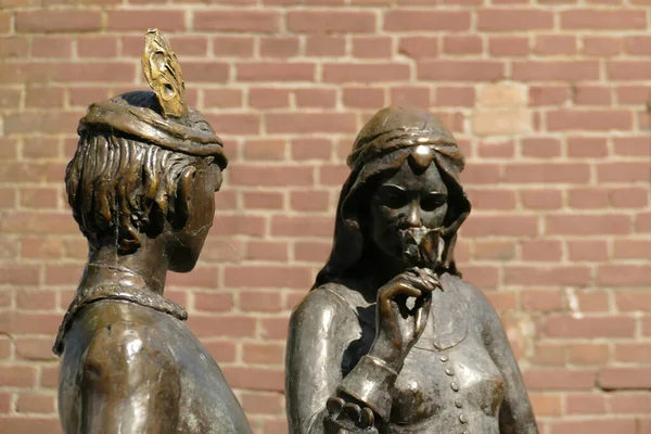 Esculturas Históricas Cidade Velha Shertogenbosch — Fotografia de Stock