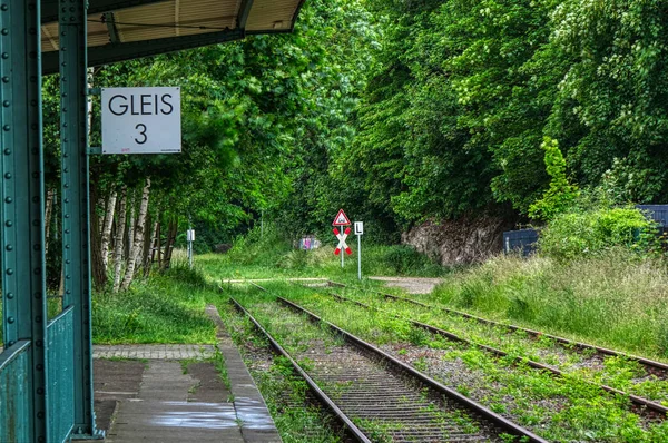 Ehemalige Bahntrasse Entlang Eines Radwegs Wuppertal — Stockfoto