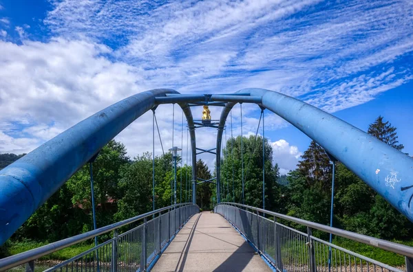 Ponte Sul Fiume Weser Hamelin — Foto Stock