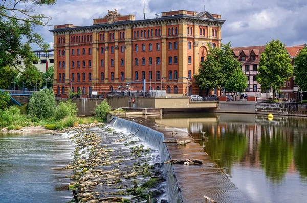 Hamelin Deki Weser Nehrinin Yanındaki Tarihi Değirmen Telifsiz Stok Imajlar