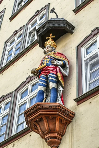 Historical Sculpture Building Historical Centre Wetzlar — Photo
