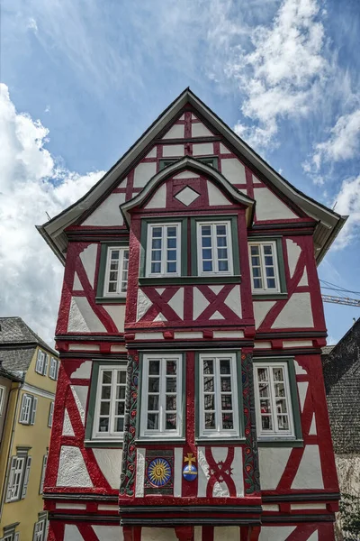 Historical Slender Half Timbered House Old Centre Wetzlar — Stock Photo, Image