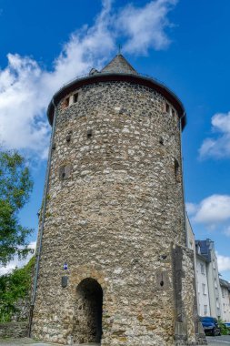 Wetzlar 'ın eski merkezindeki ortaçağ kale kulesi.