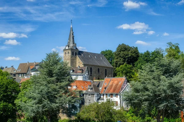 Historyczne Centrum Kettwig Wokół Starego Kościoła — Zdjęcie stockowe
