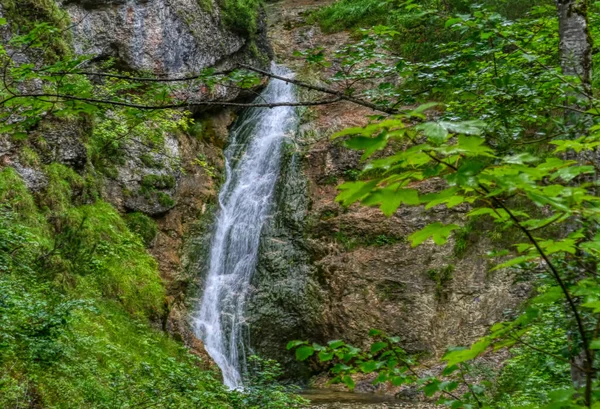 Beautiful Waterfall Lainbach Valley Mittenwald — стоковое фото