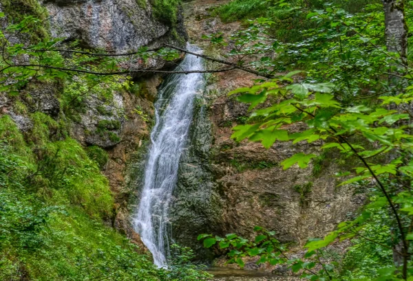 Beautiful Waterfall Lainbach Valley Mittenwald — Foto de Stock