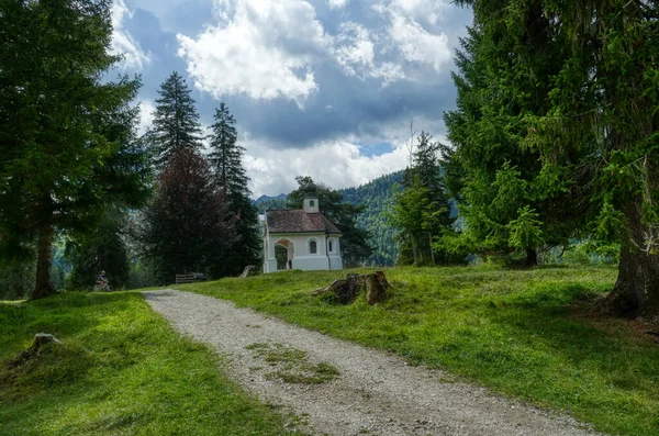 Lautersee Mountain Pasture Chapel Mittenwald — Photo