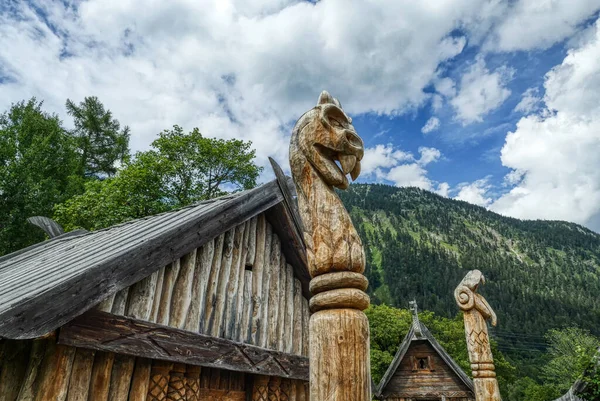 Replica Viking Village Lake Walchensee — Photo