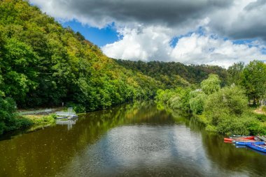 View at the river Lahn in Balduinstein