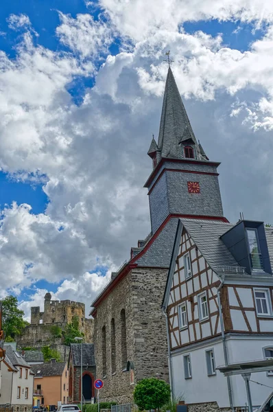 Historical Church Castle Balduinstein — Fotografia de Stock
