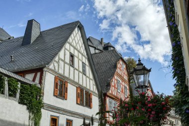Historical half-timbered houses in the old centre of Diez by the river Lahn