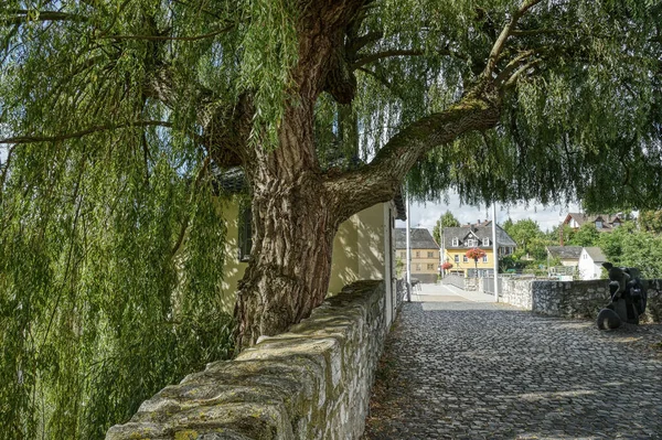 Historical Bridge River Lahn Diez — Zdjęcie stockowe