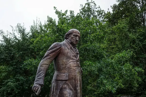 Statura Storica Monumento Nassau Lungo Fiume Lahn — Foto Stock