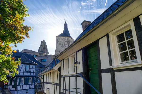 Fachwerkhäuser Der Bensberger Altstadt Stockbild