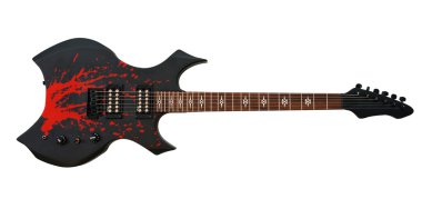 Siyah elektro gitar