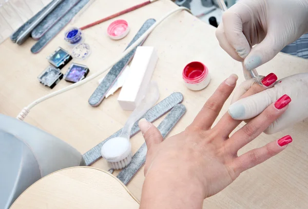 Cleaning nails — Stock Photo, Image