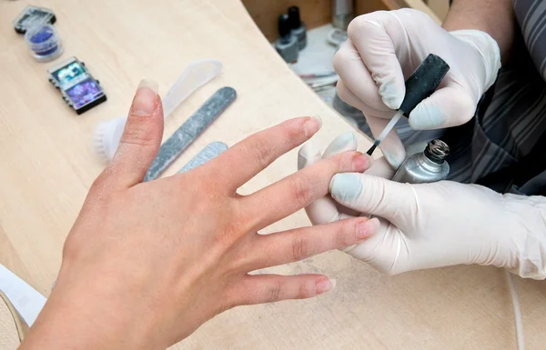 Zabieg manicure — Zdjęcie stockowe