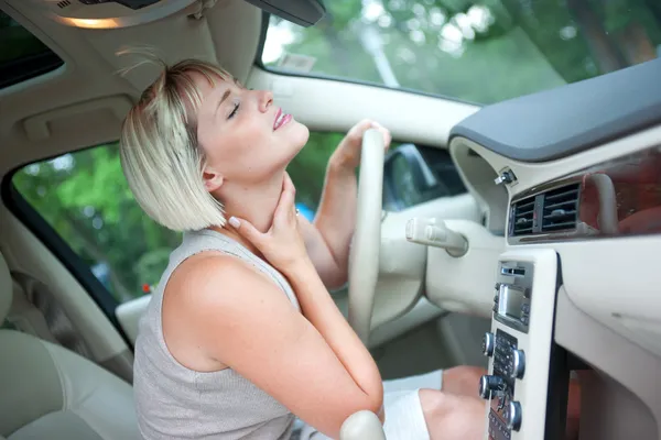 Охлаждение в автомобиле — стоковое фото