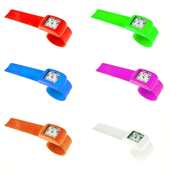 Montres-bracelets en plastique — Photo