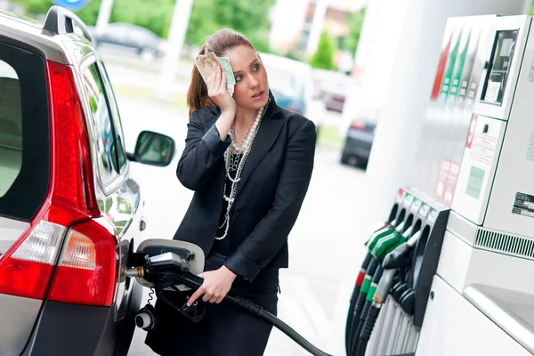 High gas price — Stock Photo, Image