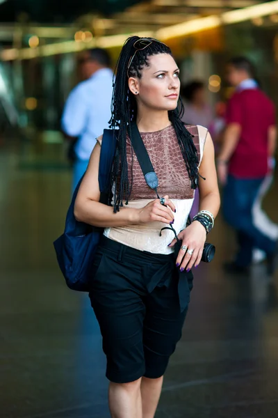 Woman tourist — Stock Photo, Image