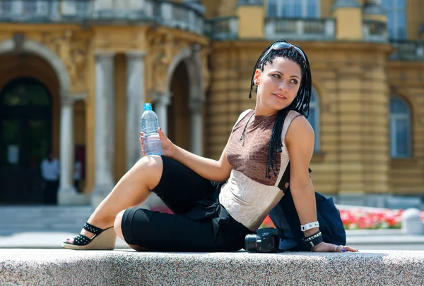 Turista mujer — Foto de Stock