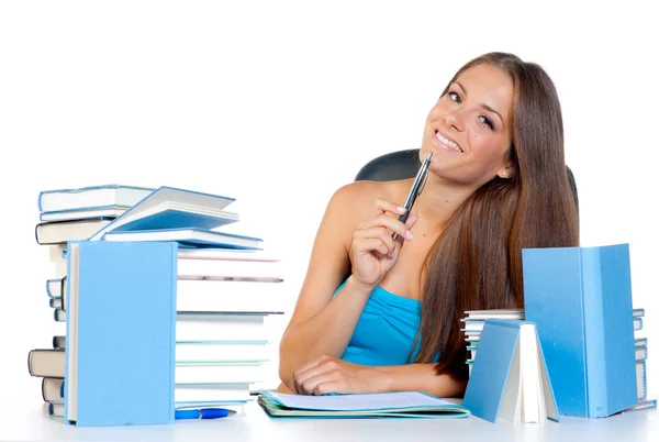 Woman reading book — Stock Photo, Image