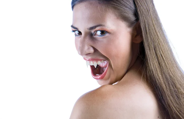 Woman vampire — Stock Photo, Image